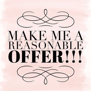 Make reasonable offers on any items !!